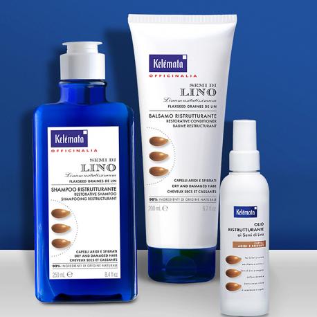 Кондиционер для волос восстанавливающий с льняным семенемRestorative Conditioner KELEMATA