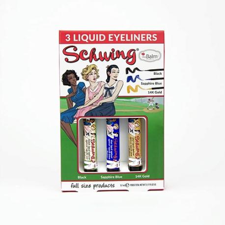 THE BALM Набор жидких подводок для глаз Schwing Trio THEBALM