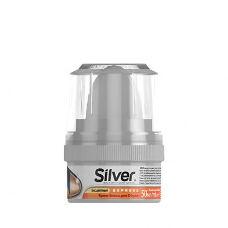 Крем-блеск для ухода за обувью, бесцветный 50.0 Silver