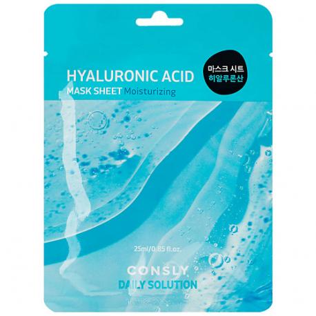 Тканевая маска для лица с гиалуроновой кислотой Facial Tissue Mask With Hyaluronic Acid Extract Consly