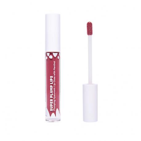 Гиалуроновый блеск-плампер для губ с ментолом SUPER PLUMP LIPS Plumping Hyaluronic Lip Gloss with Menthol ЛЭТУАЛЬ