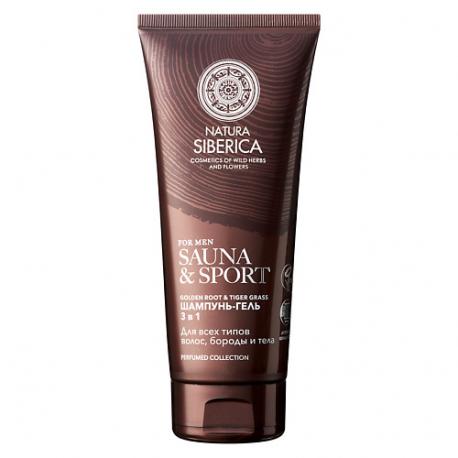 Шампунь-гель 3 в 1 для волос, бороды и тела Sauna & Sport for Men Natura Siberica