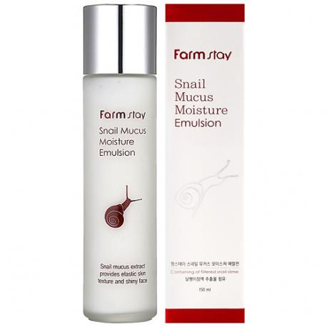 Эмульсия для лица увлажняющая с муцином улитки Snail Mucus Moisture Emulsion FARMSTAY