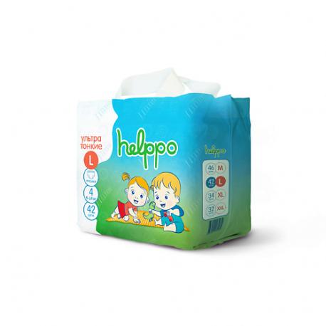 Трусики-подгузники   УЛЬТРАТОНКИЕ L 9-14 кг 42.0 HELPPO
