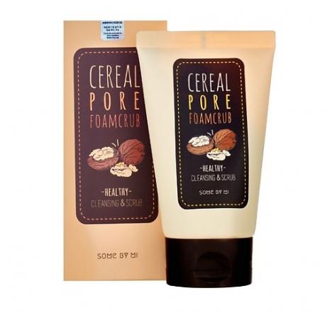 Пенка-скраб для лица с экстрактами зерновых культур Cereal Pore Foamcrub SOME BY MI