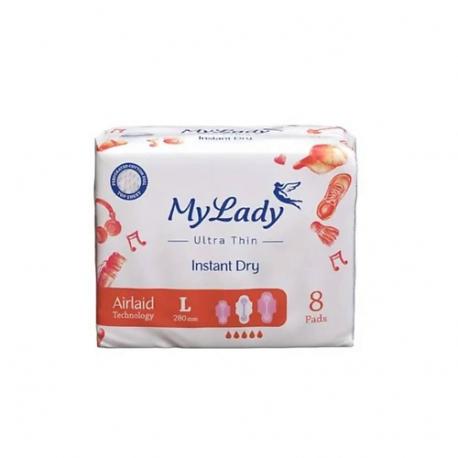 Ультратонкие прокладки Instant Dry L 8.0 MYLADY