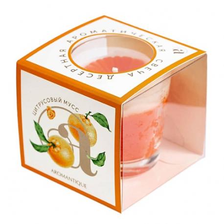 Свеча-десерт "Цитрусовый мусс" AROMANTIQUE
