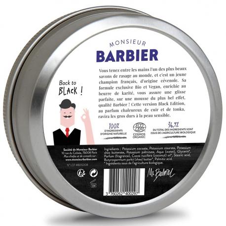 Мыло для бритья BETTER SHAVE BLACK EDITION MONSIEUR BARBIER
