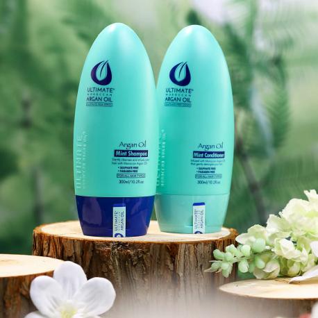 Мятный шампунь для волос ULTIMATE MOROCCAN ARGAN OIL