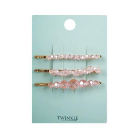Заколки для волос Pink Stones TWINKLE