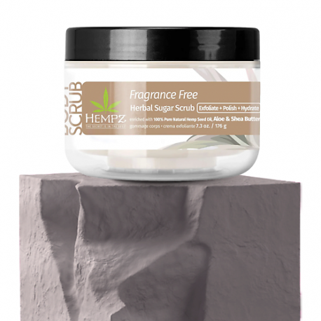 Скраб сахарный для тела Нейтральный / Fragrance Free Herbal Sugar Scrub 176.0 Hempz