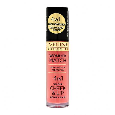 Румяна для лица жидкие 4 в 1 Wonder Match Cheek & Lip EVELINE