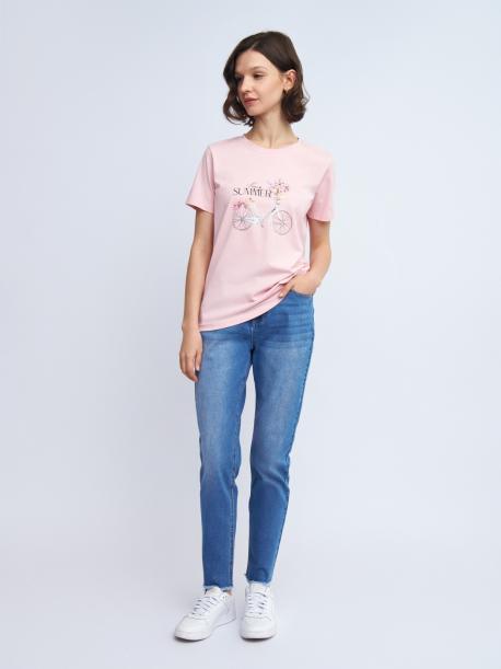 Джинсы силуэта Boyfriend с бахромой ZOLLA